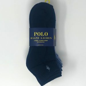 Polo Ralph Lauren Classic Sport Low-Cut Socks 6pk